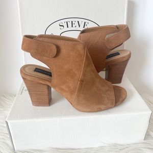 Steve Madden Open toe/ block heels, Size 7.5 M